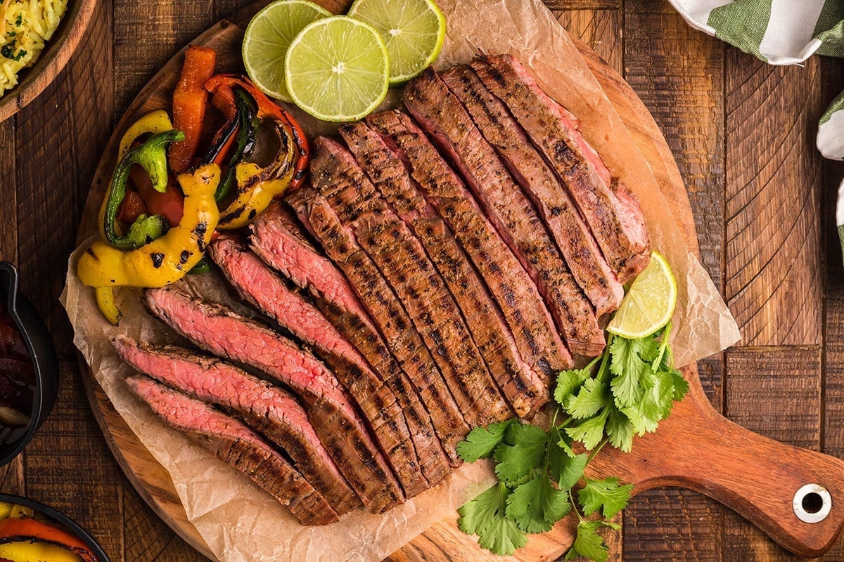 Smoked Flank Steak. 