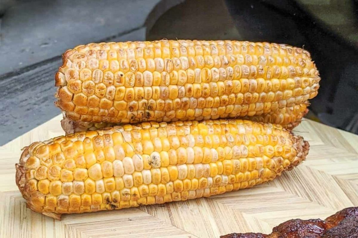 Smoked Corn On The Cob. 