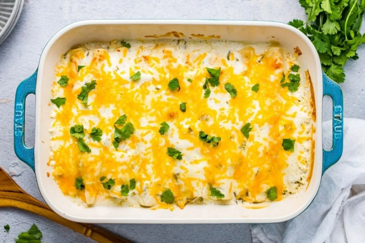 Sour Cream Chicken Enchilada Casserole