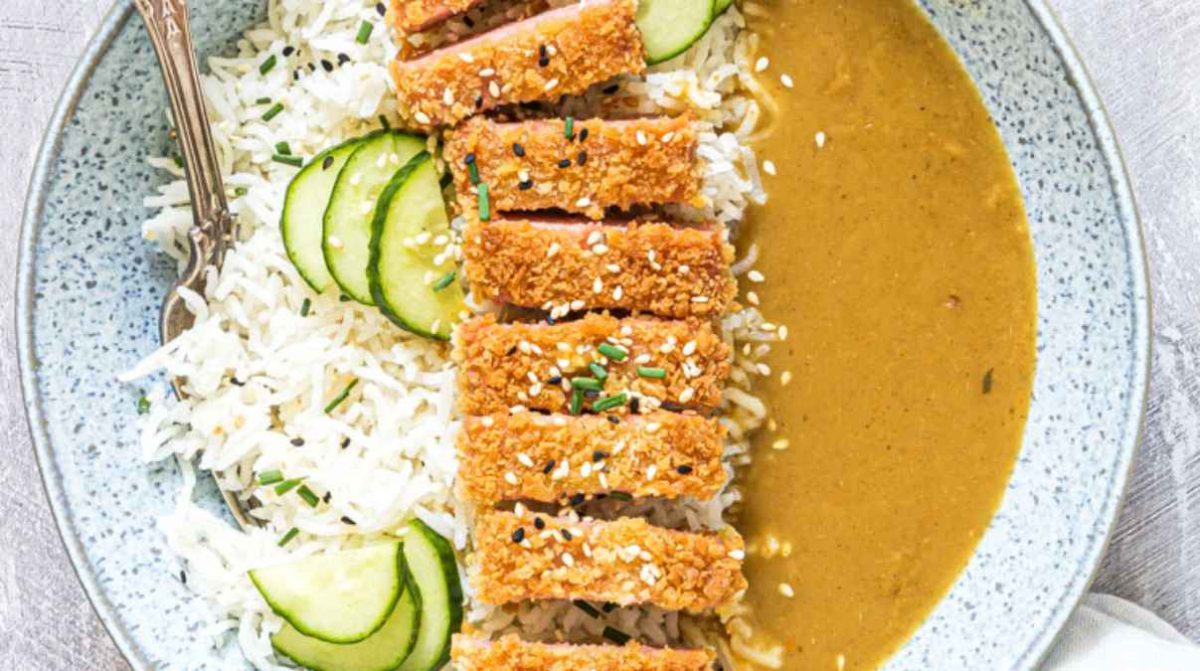 Spam® Fritters Katsu Curry. 