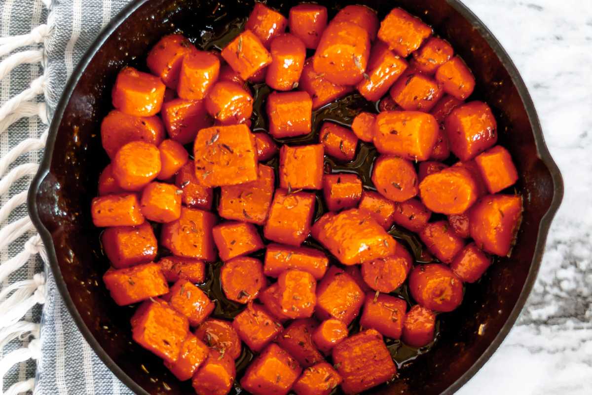 Stovetop Honey Butter Carrots. 