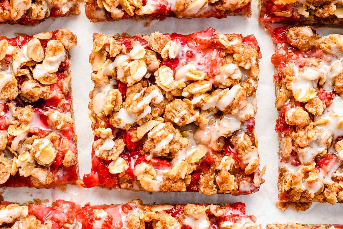 Strawberry Oatmeal Bars 18 1