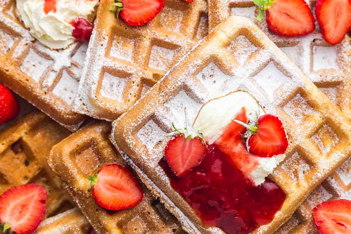 Strawberry Waffles