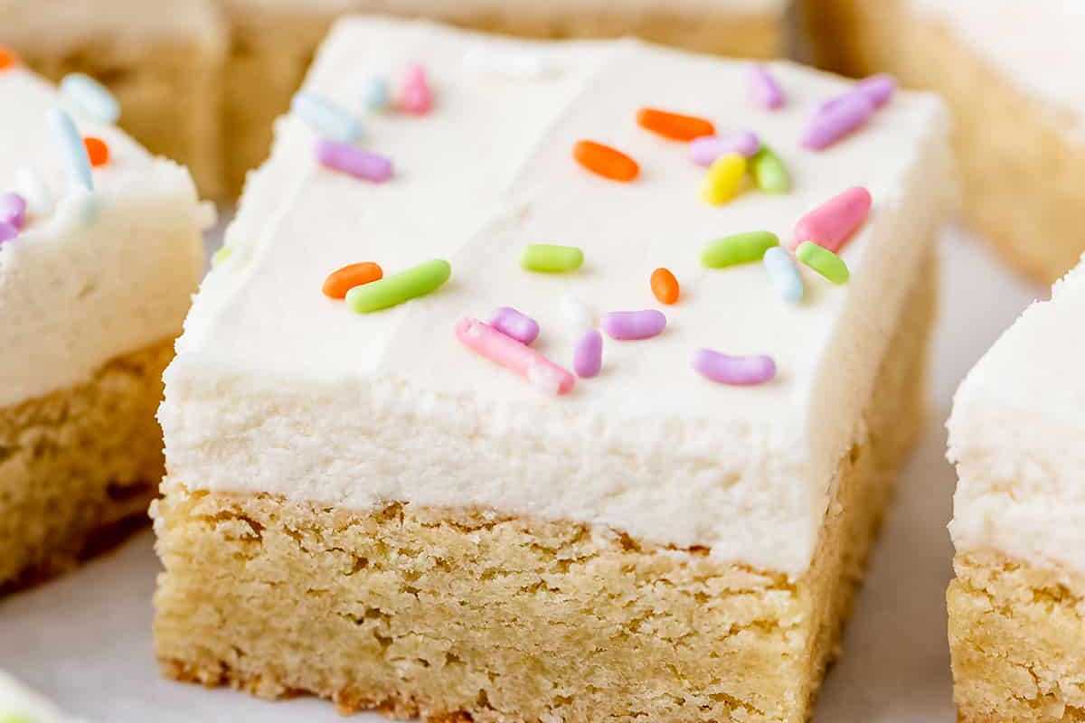 Sugar Cookie Bars. 