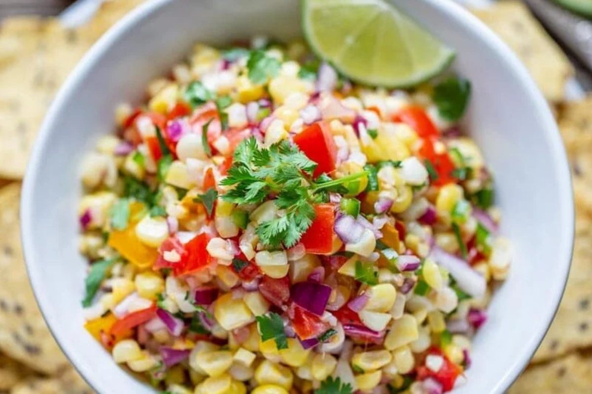 Sweet Corn Salsa. 