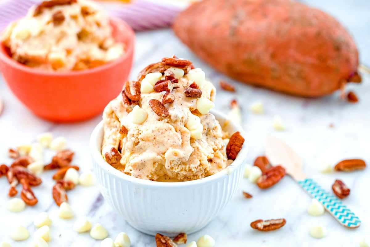 Sweet Potato Ice Cream. 