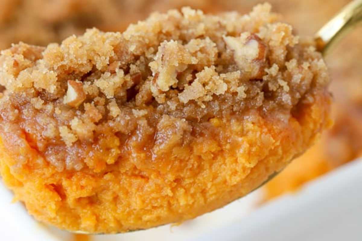 Sweet Potato Souffle. 