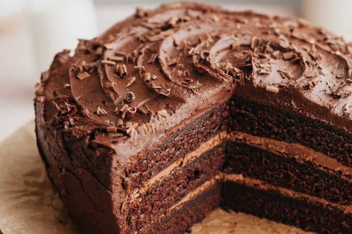 The Best Triple Chocolate Layer Cake. 