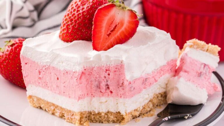 No-Bake Strawberry Lush recipe by Together as Family.