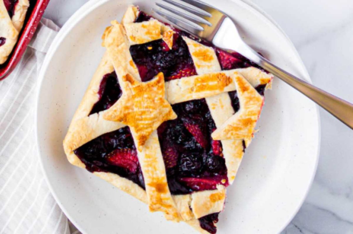 Triple Berry Slab Pie Recipe. 