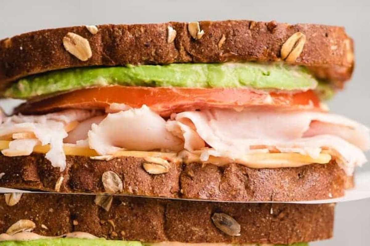 Turkey Avocado Sandwich With Chipotle Mayo.