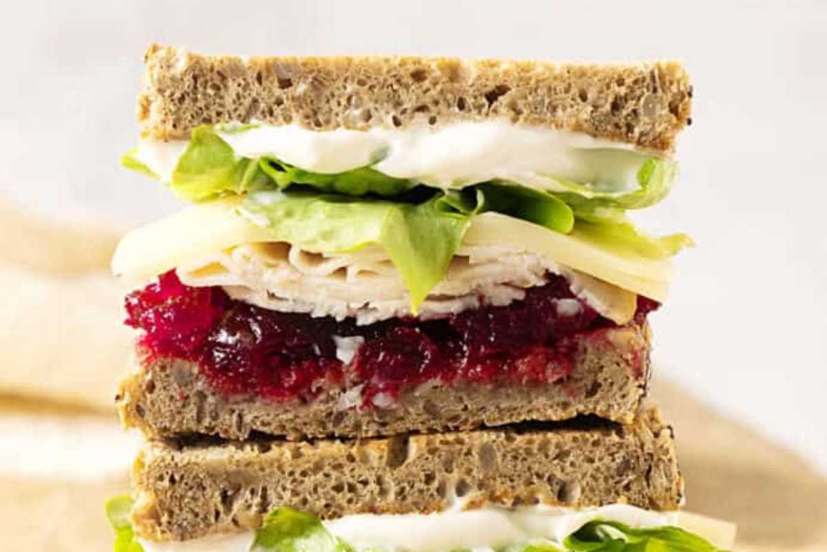 Turkey Cranberry Sandwich (Perfect For Leftovers).