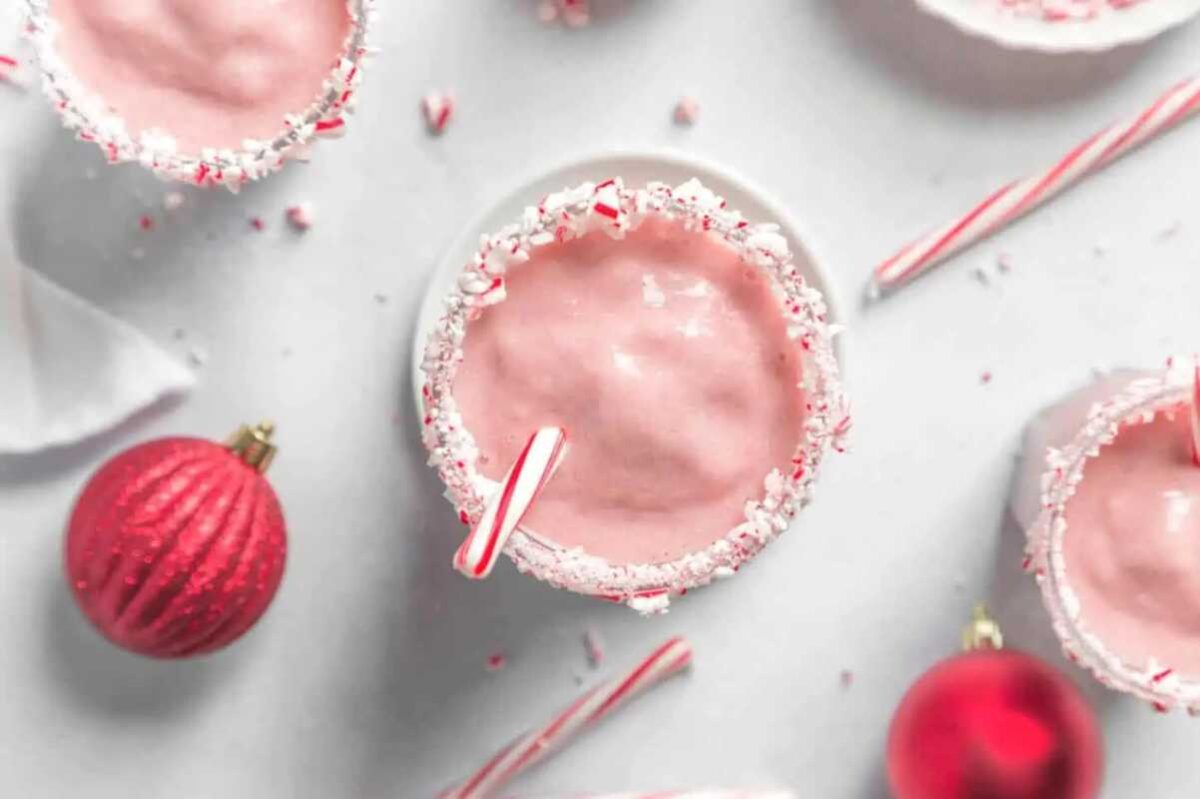 Vegan Candy Cane Smoothie. 