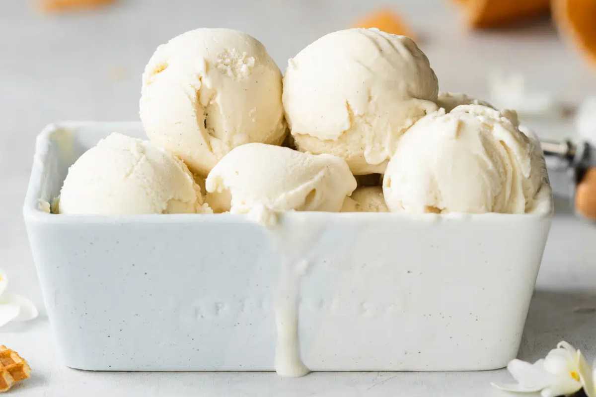 Vegan Vanilla Ice Cream.