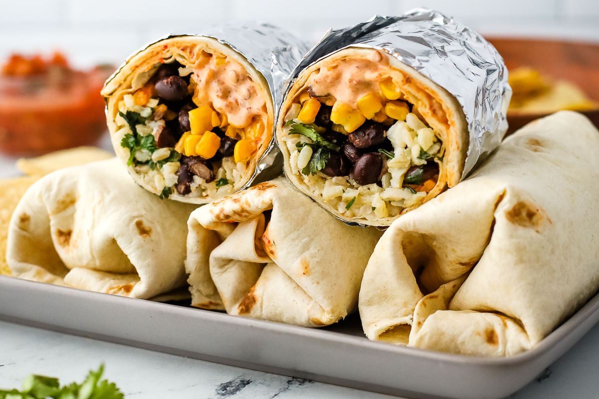 Vegetarian Burrito. 