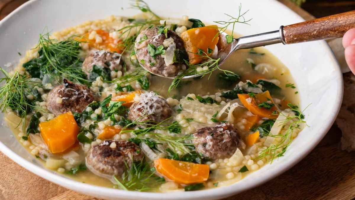 Venison Italian Wedding Soup. 