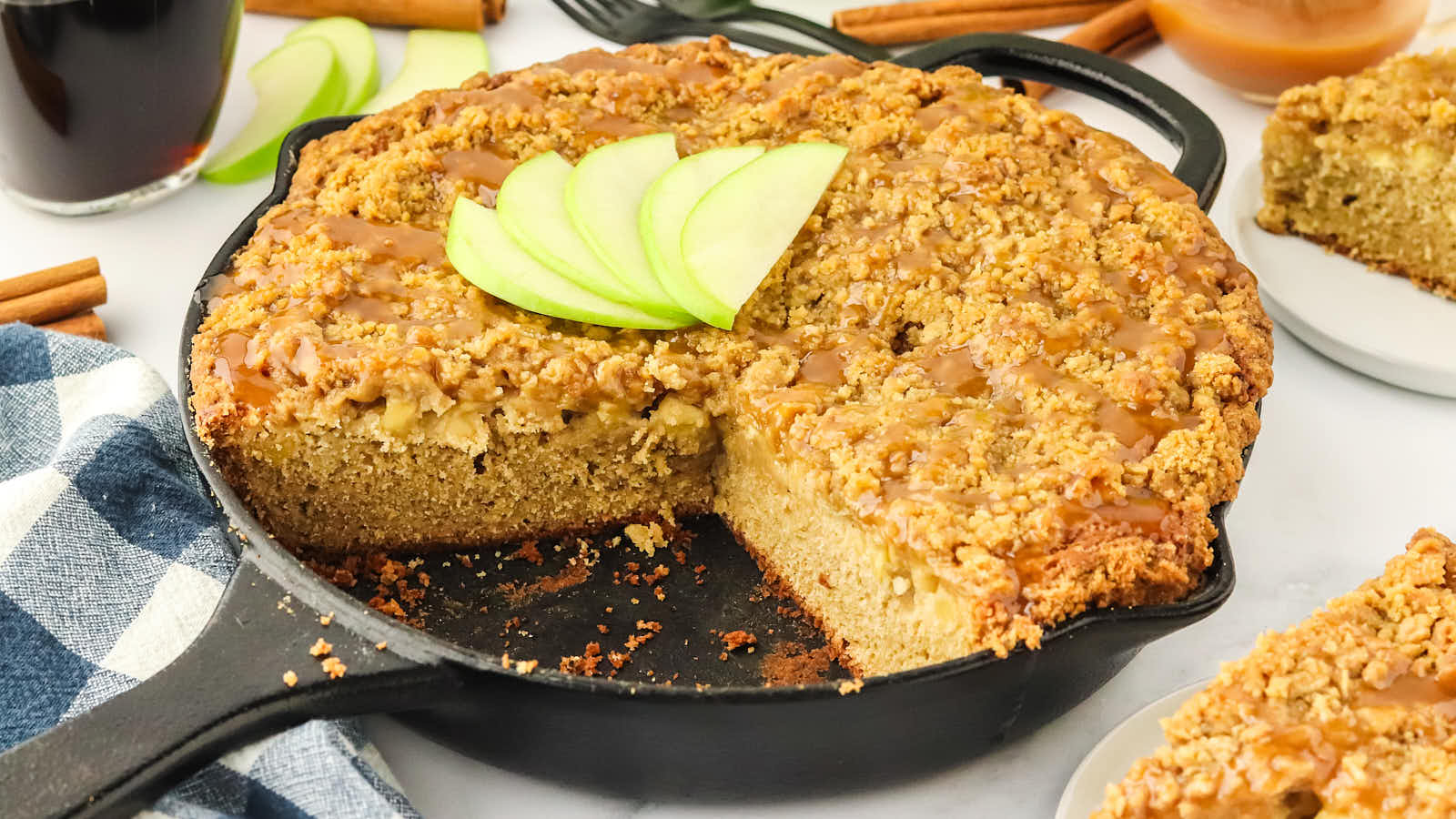 Apple Crumb Cake recipe by Cheerful Cook.