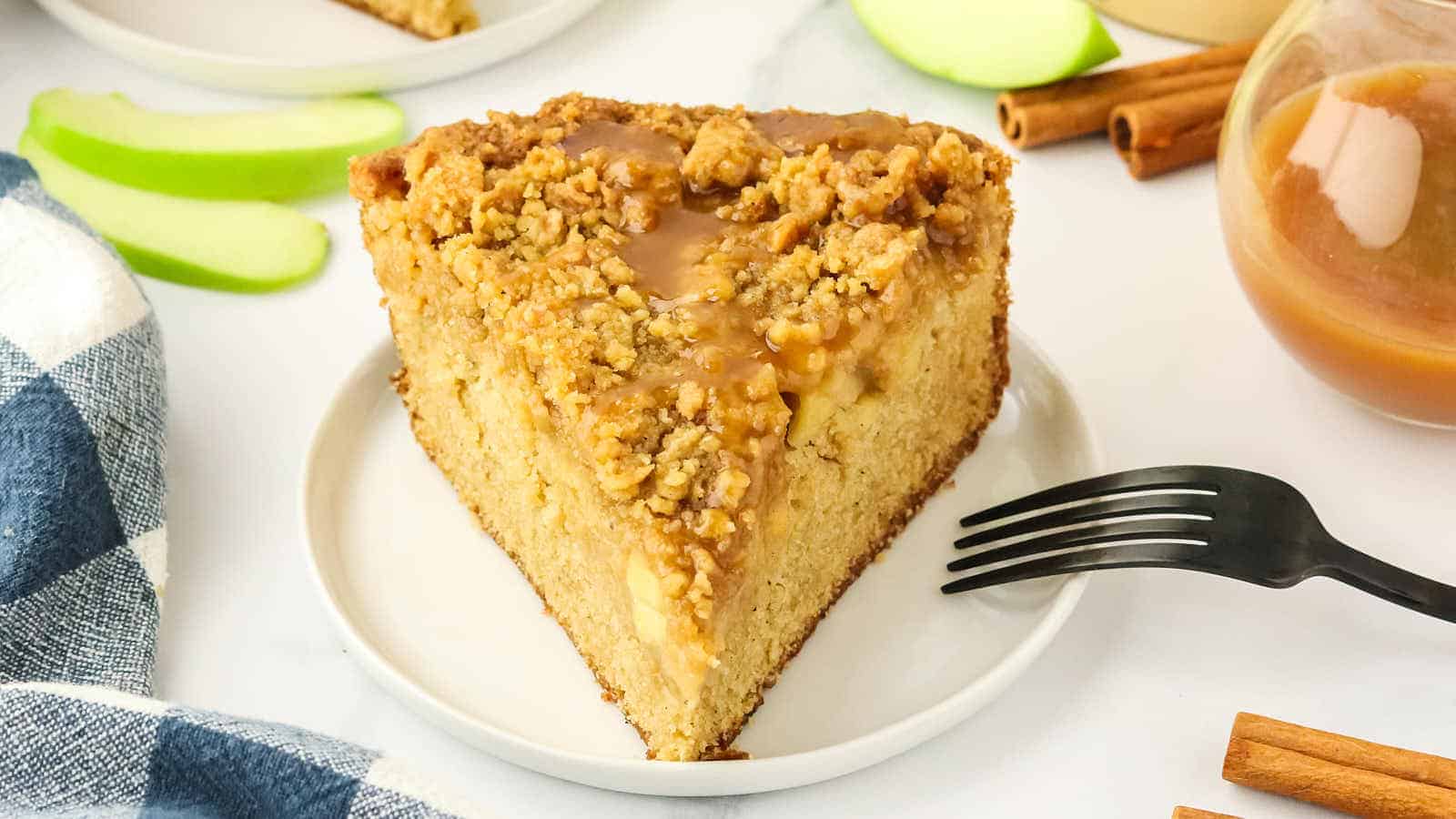 Apple Crumb Cake recipe by Cheerful Cook.