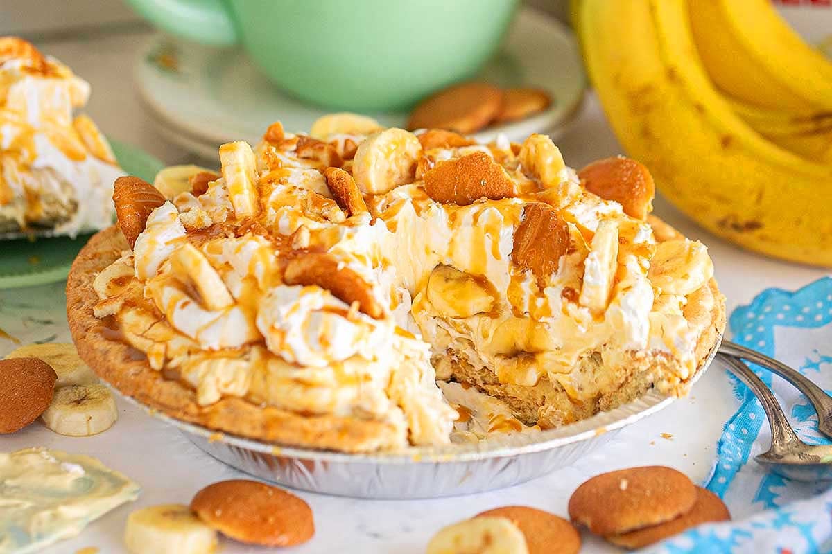 Banana Pudding Pie. 