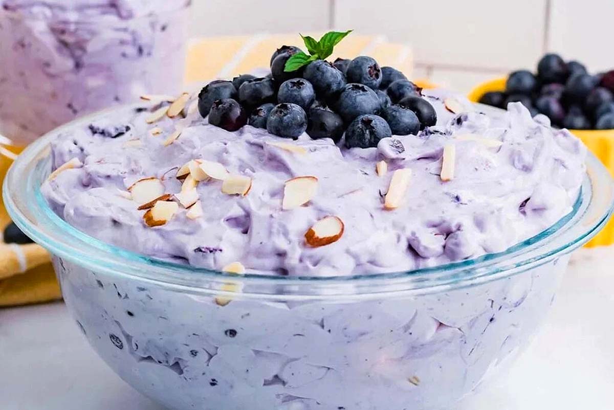 Blueberry Fluff Salad. 