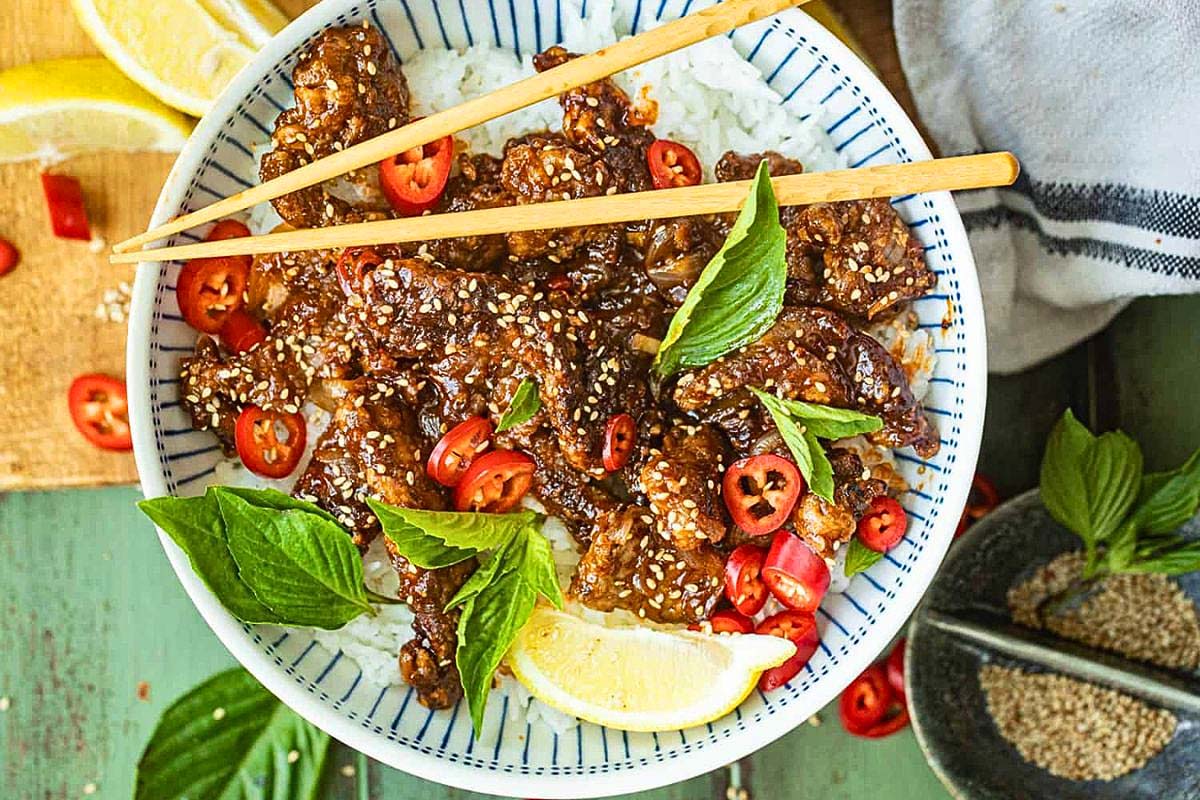 Crispy Chili Beef. 