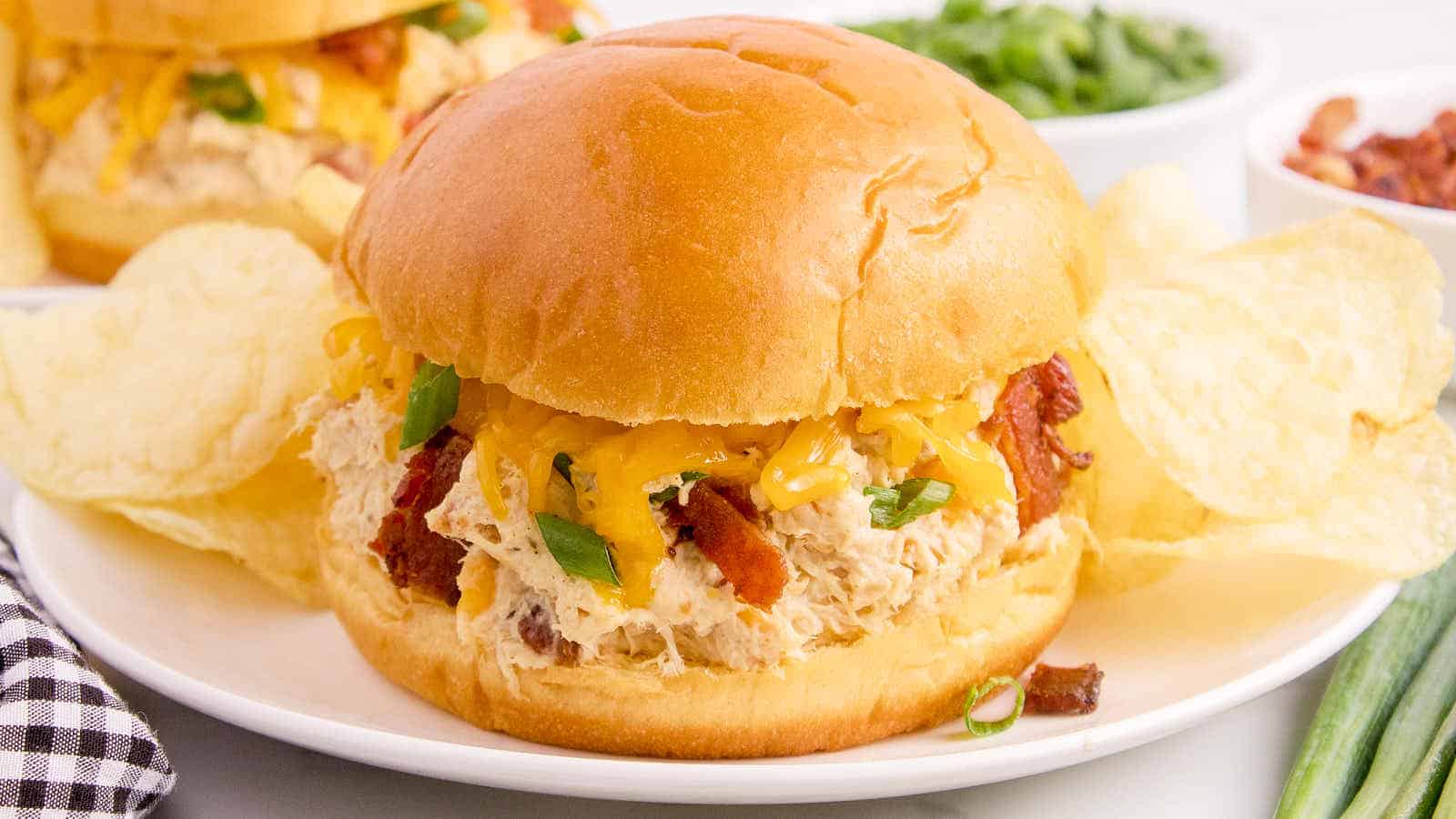 Crockpot Crack Chicken recipe by Cheerful Cook.