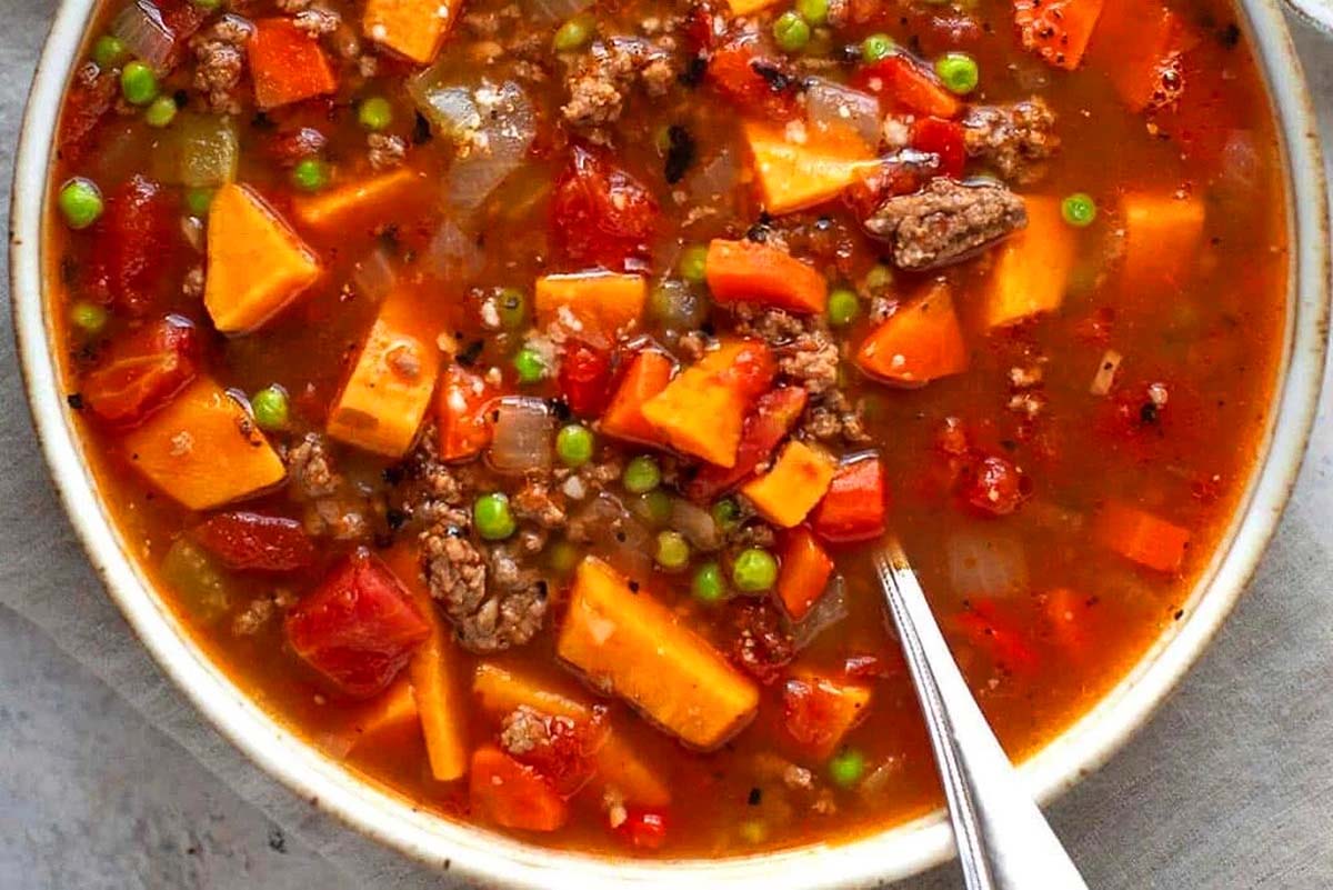 Easy Hamburger Soup. 