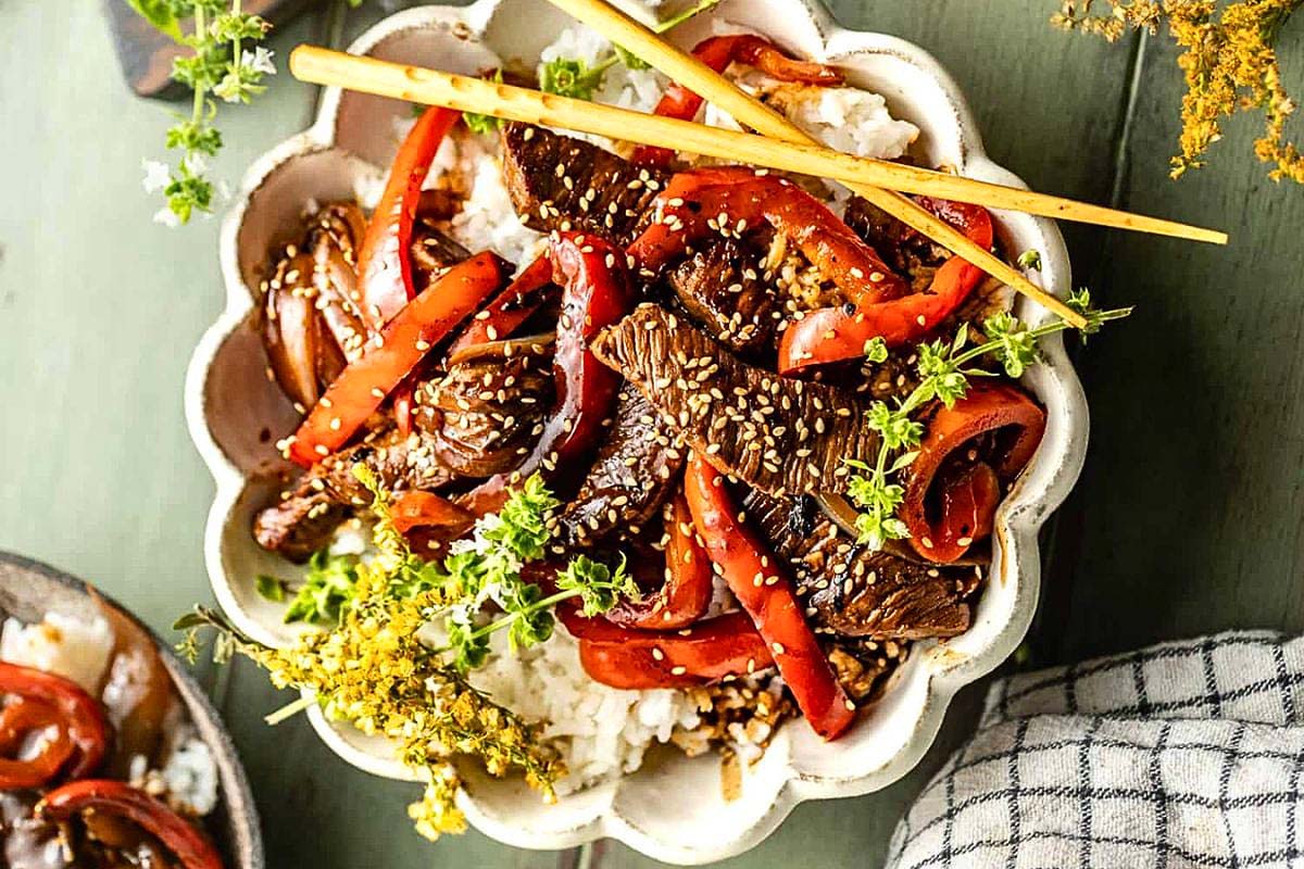 Pepper Steak Stir Fry. 