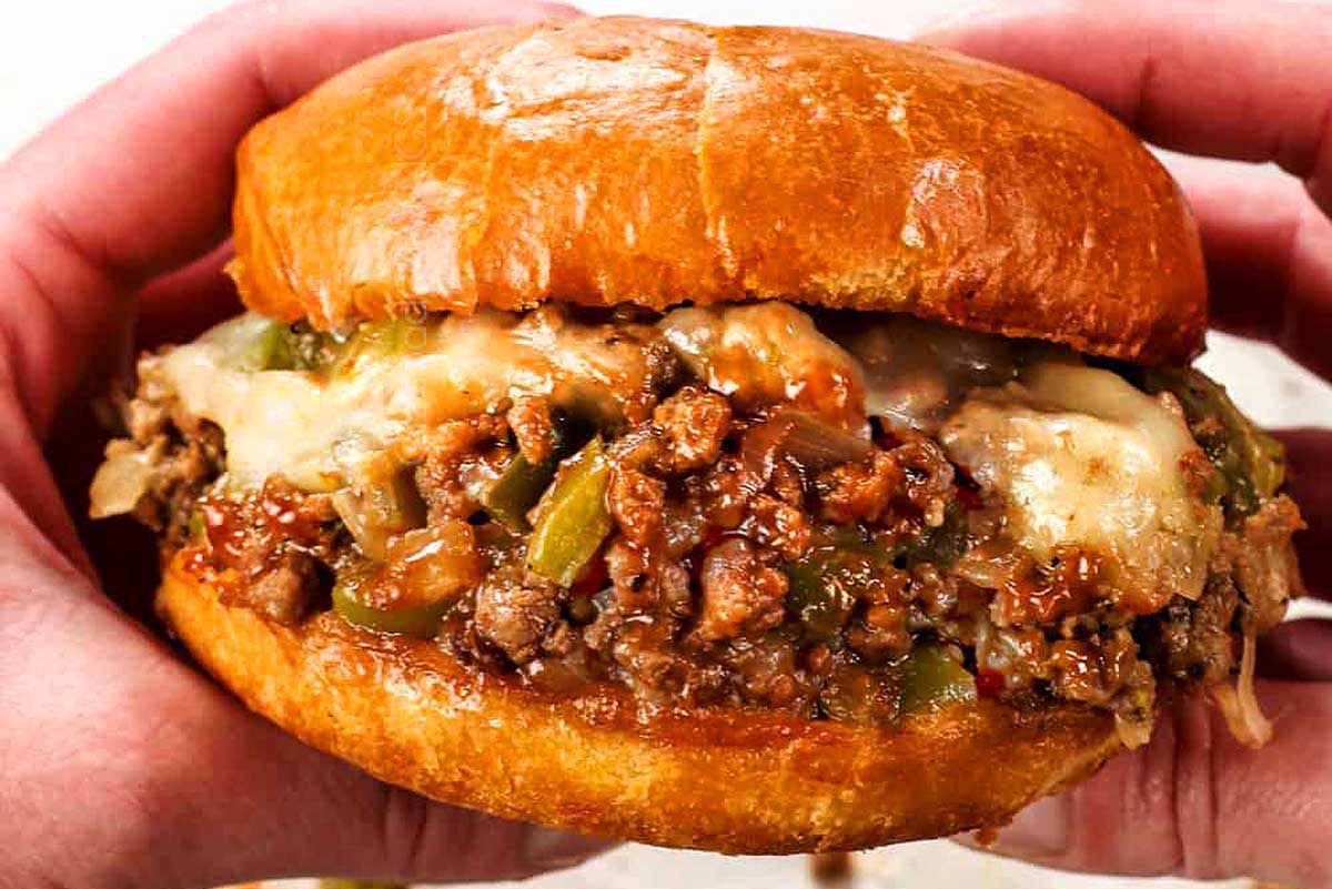 philly cheesesteak sloppy joes 11
