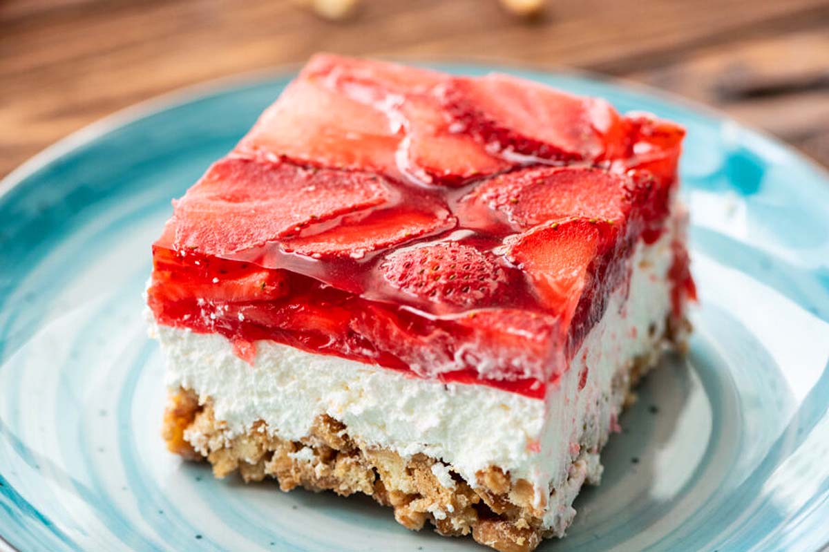 Strawberry Pretzel Salad.