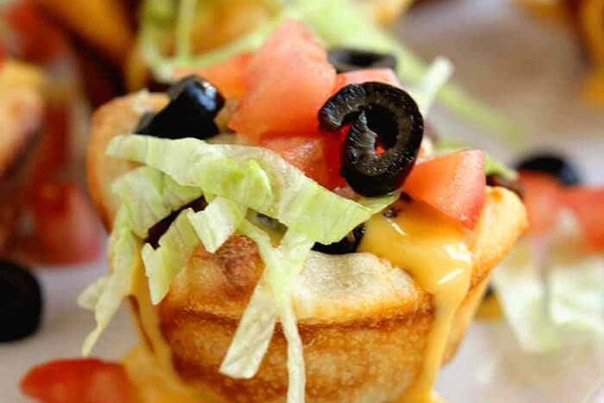 taco muffin cups