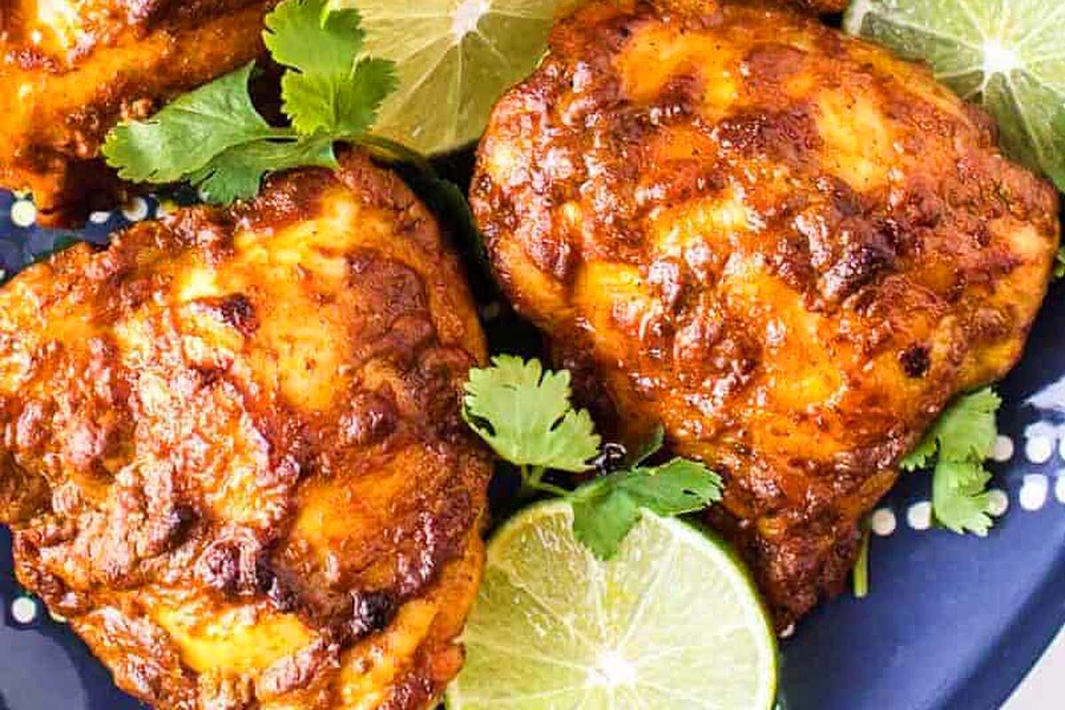Tandoori Chicken Thighs Recipe. 