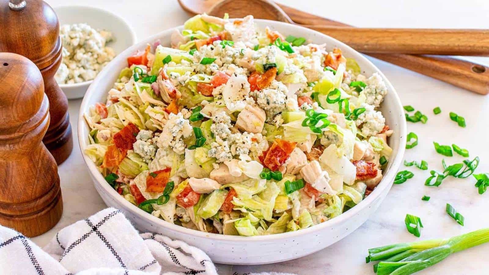 Chopped Chicken Blue Cheese Salad recipe by xoxoBella.