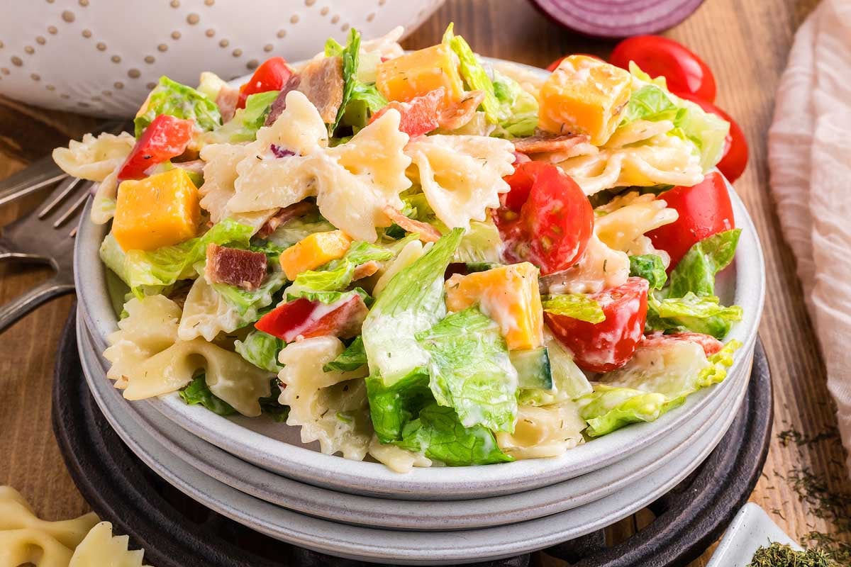 BLT Pasta Salad. 