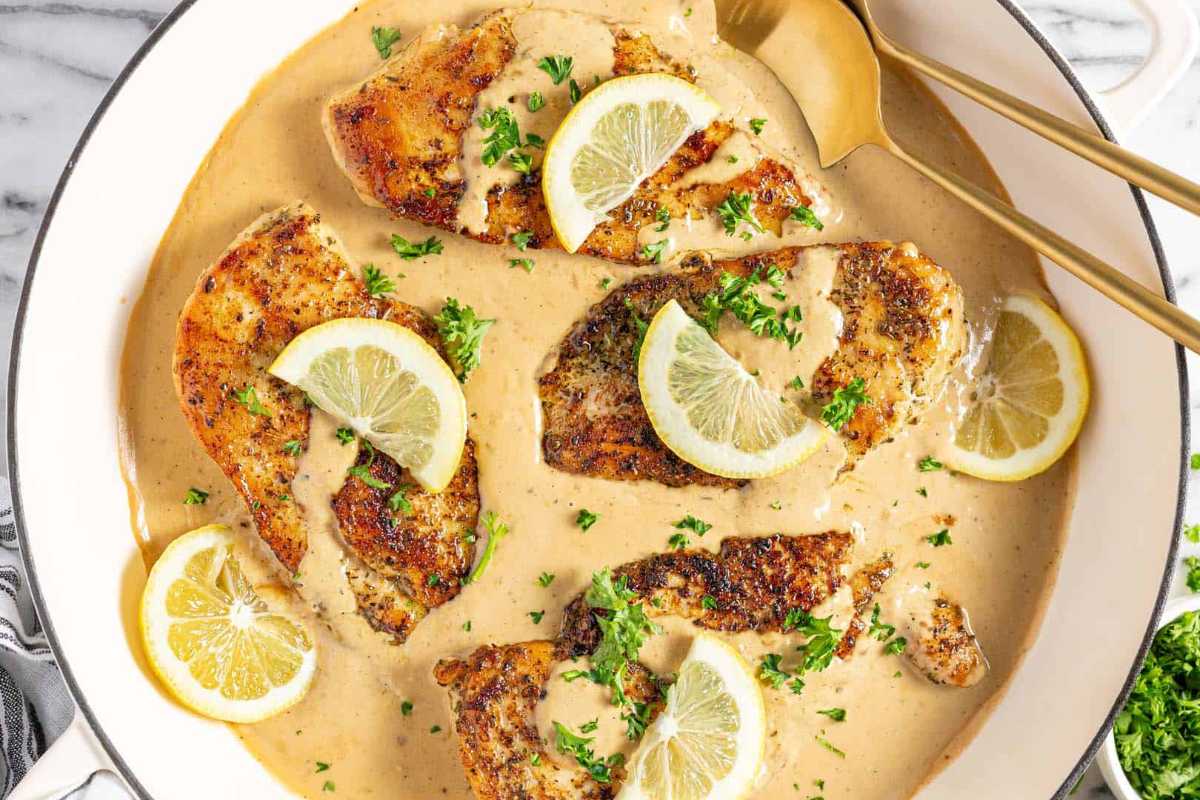 30-Minute Creamy Lemon Chicken. 
