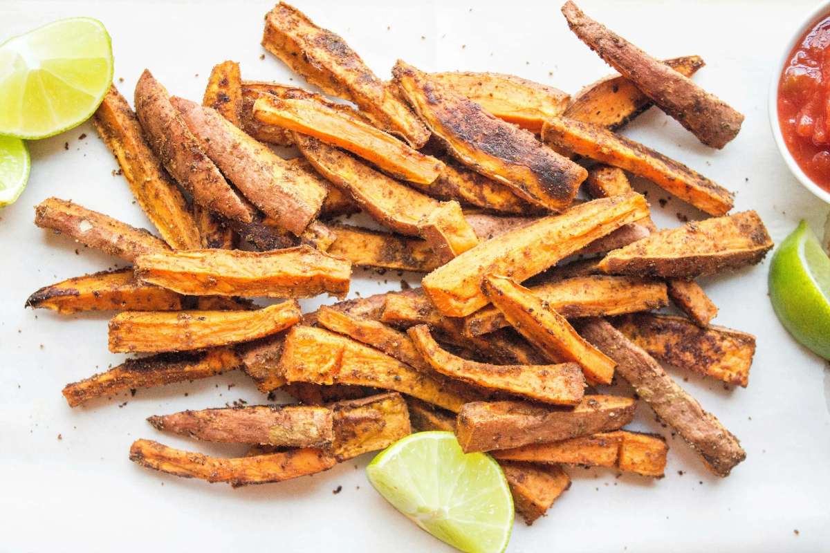 4 Ingredient Baked Sweet Potato Fries with Cumin (5-Min Prep).