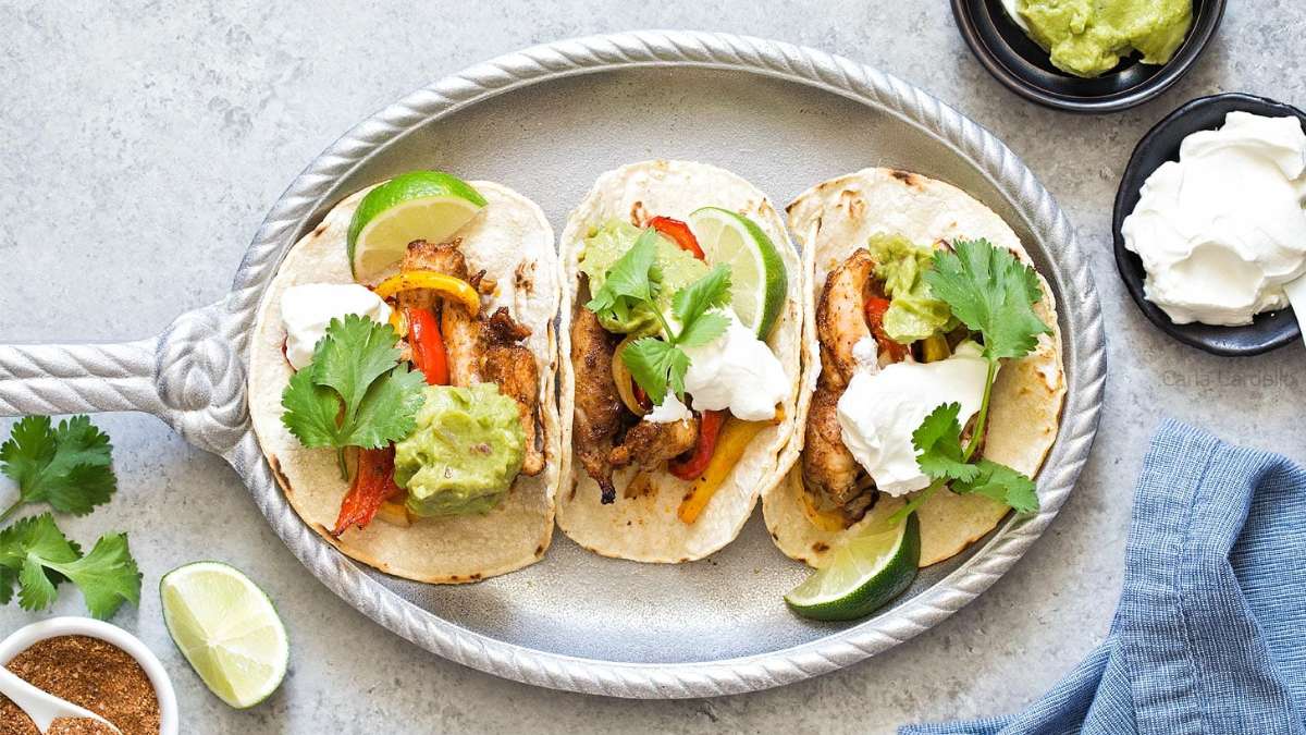 Air Fryer Chicken Fajitas.