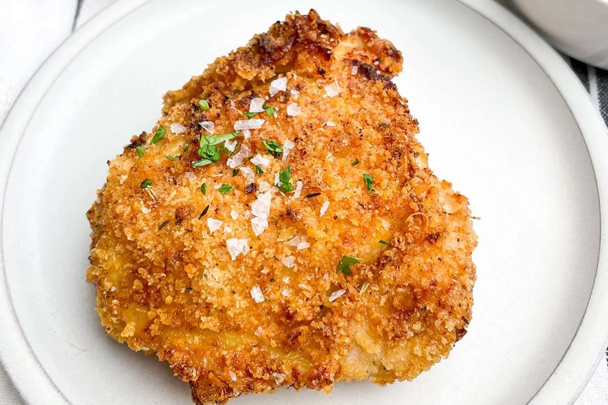 Air Fryer Panko Chicken Thighs