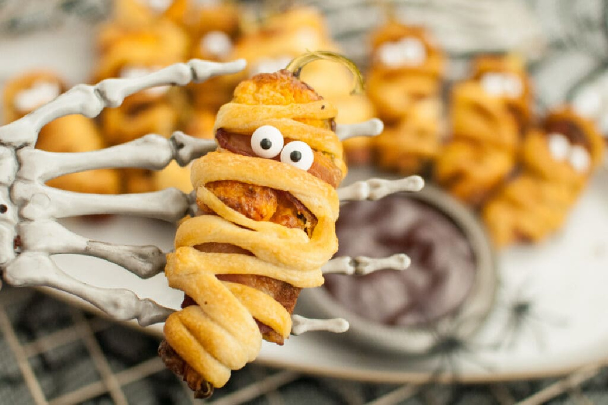 Air Fryer Jalapeno Poppers Bacon Wrapped Mummies