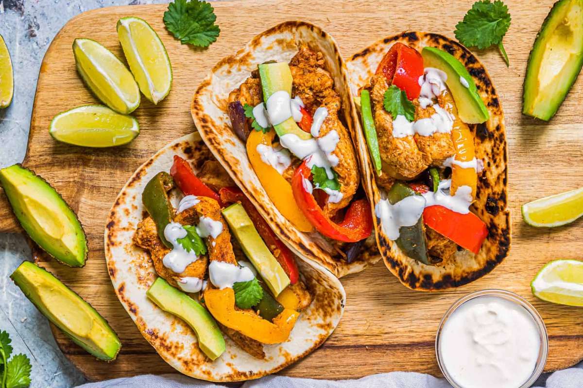 Air Fryer Chicken Fajitas Recipe. 