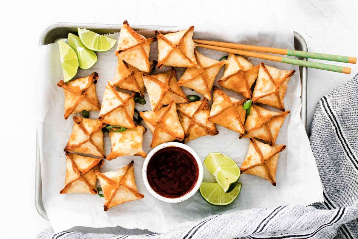Air Fryer Crab Rangoons. 
