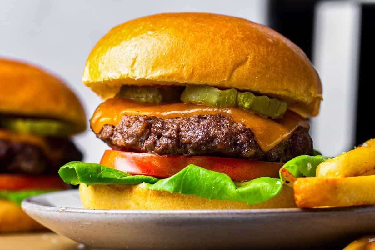 Air Fryer Hamburgers Recipe. 