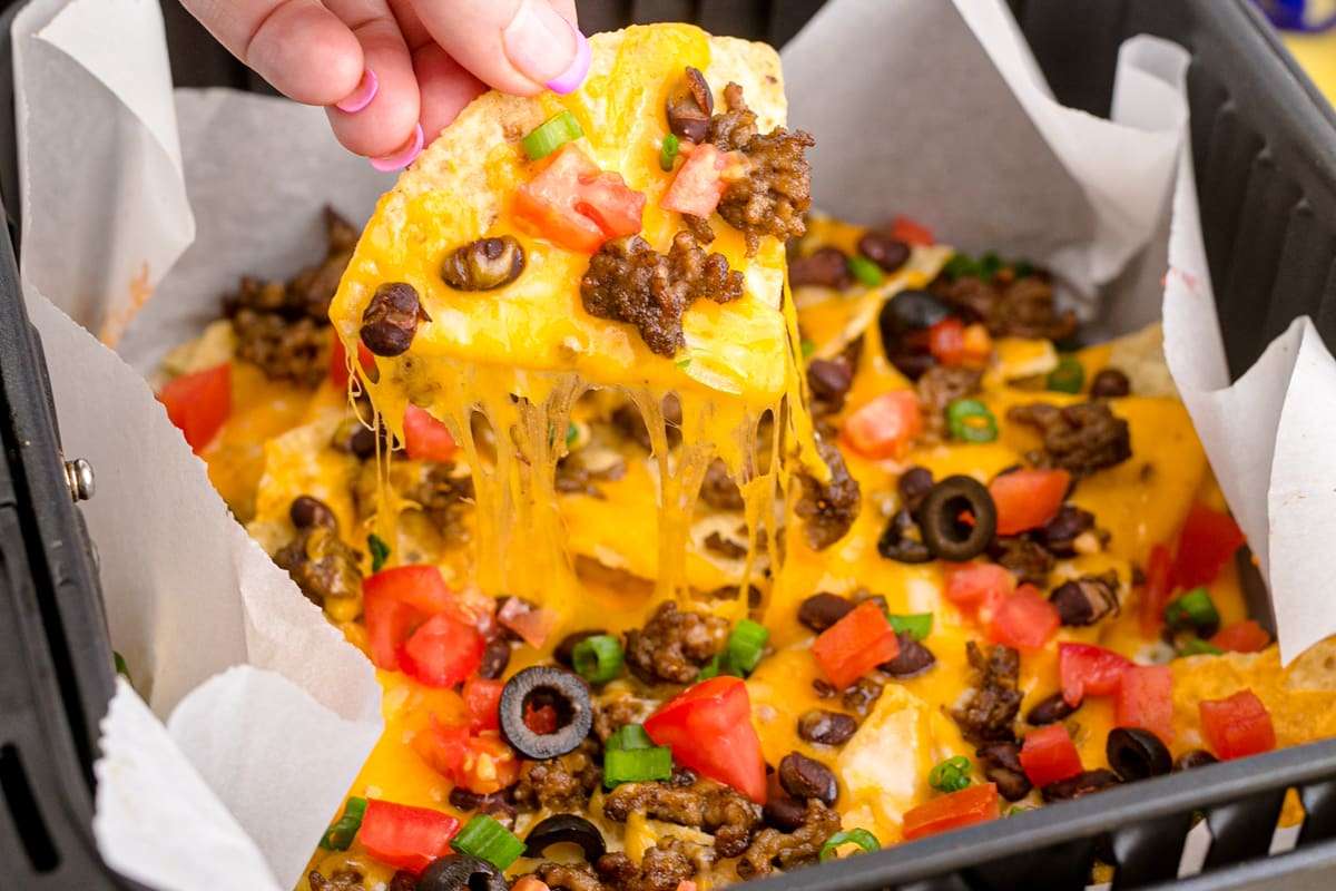 Yummy Air Fryer Nachos. 