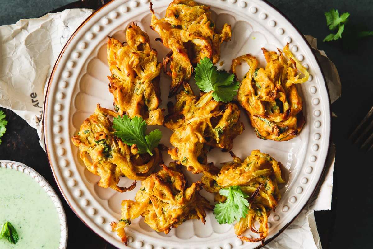 Air Fryer Onion Bhaji. 