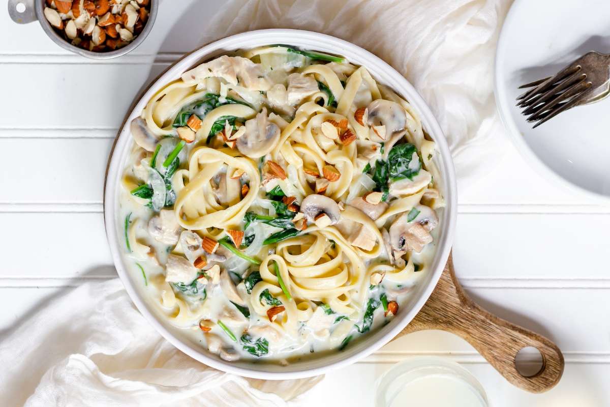 Almond Chicken Florentine. 