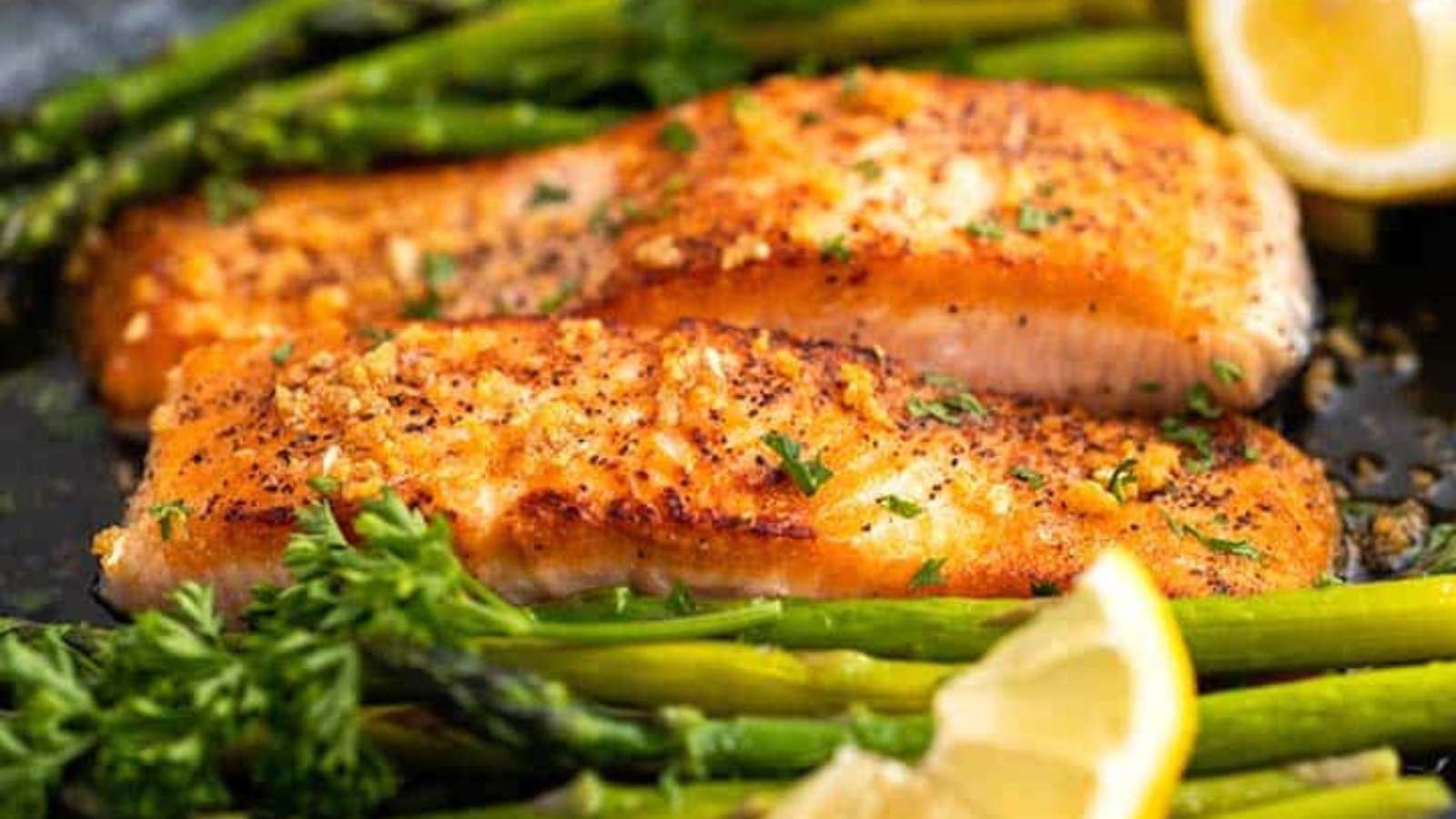 10-Minute Garlic Butter Salmon recipe by An Edible Mosaic.