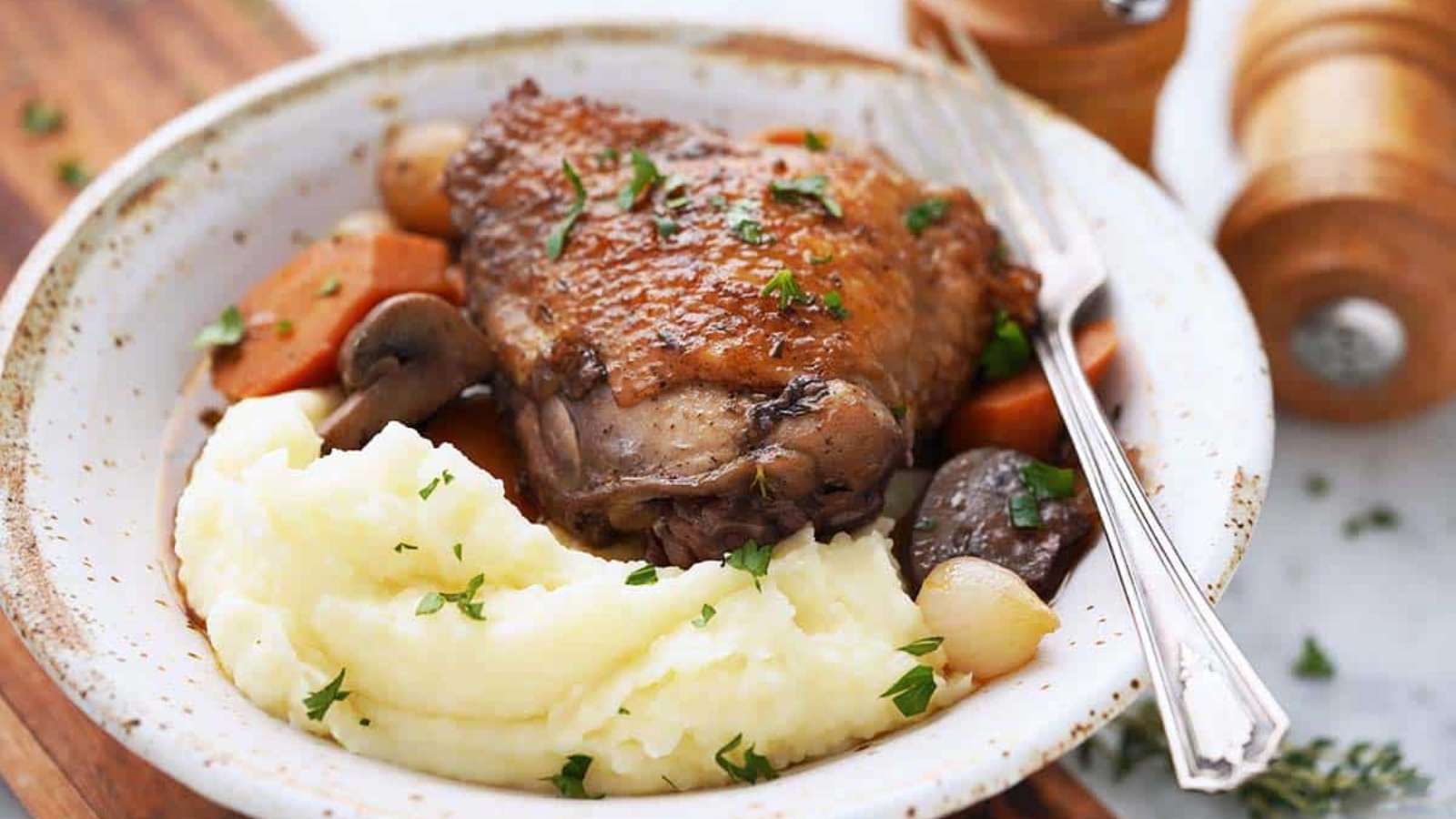 French Chicken In Wine recipe by An Edible Mosaic.