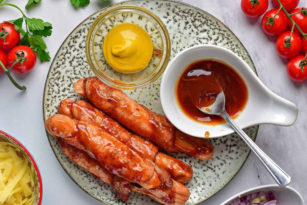 Bacon Wrapped Hot Dogs 