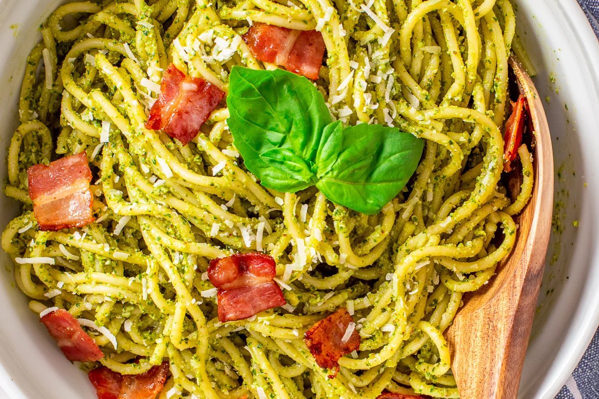 Bacon Pesto Pasta