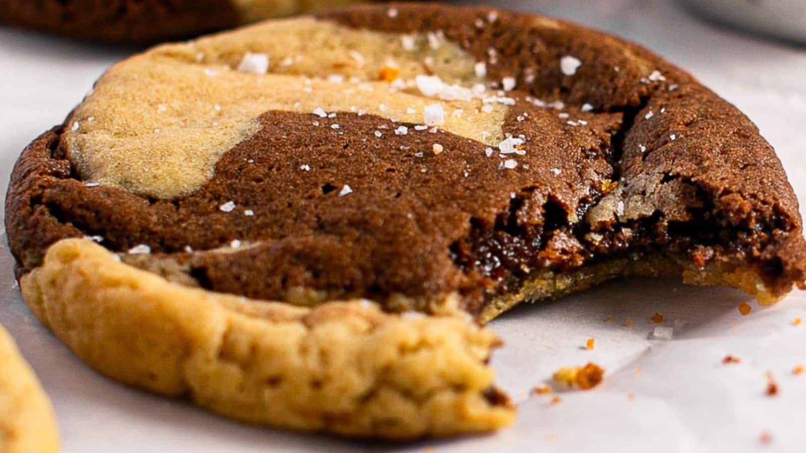 Chocolate Marble Cookies recipe by Baked Abundance.